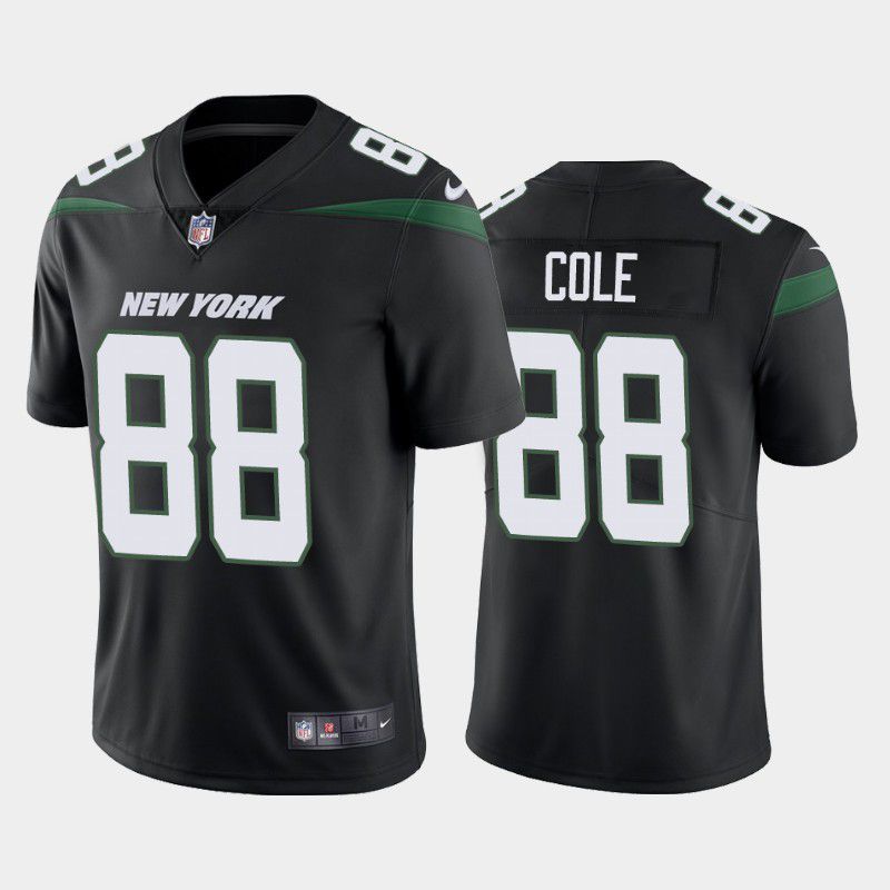 Men New York Jets #88 Keelan Cole Nike Stealth Black Vapor Limited NFL Jersey->new york jets->NFL Jersey